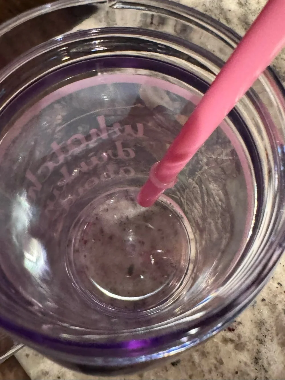 Hand Crafted Pink-Lid Mason Mug with Handle and Straw
